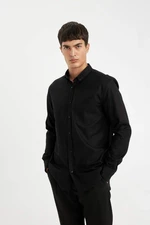 DEFACTO DFC - Regular Fit Polo Collar Oxford Long Sleeve Shirt