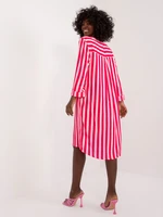 Fuchsia pink oversize striped dress SUBLEVEL