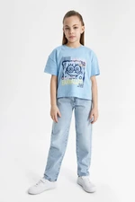 DEFACTO Girl's Paperbag Standard Leg Jean Trousers