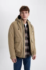 DEFACTO Water Repellent Regular Fit Hooded Coat