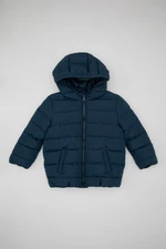 DEFACTO Baby Boy Water Repellent Hooded Fleece Lined Coat