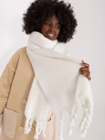 White long women's scarf