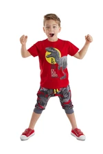 Denokids Dino Camouflage Boys T-shirt Capri Shorts Set