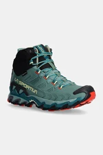 Boty LA Sportiva Ultra Raptor II Mid Leather GTX dámské, tyrkysová barva, 34L734900