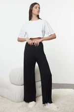 Trendyol Black Viscose Knitted Pajama Bottoms