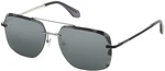 Adidas OR0017 68C Shine Palladium Matte Black/Smoke Mirror Silver Gafas Lifestyle