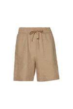 Tommy Hilfiger Krátke nohavice - LINEN PULL ON SHORT béžové