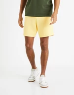 Yellow men's tracksuit shorts Celio Toshort