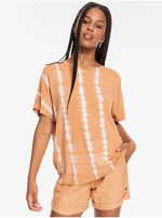 White-Orange Women's Patterned T-Shirt Roxy - Women