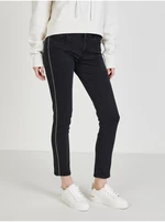 Black Women's Cropped Straight Fit Jeans Replay
