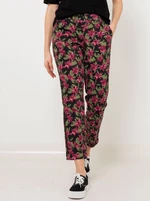 Black floral trousers CAMAIEU - Women