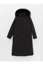 LC Waikiki Women's Plain Parka with a Hooded