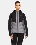 Black-gray women's winter quilted jacket Kilpi TEVERY