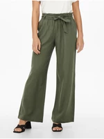 Khaki Ladies Linen Pants JDY Say - Women