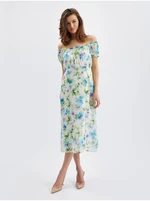 Orsay Blue-cream Women's Flowered Dress - Women