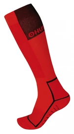 HUSKY Snow-ski socks red/black