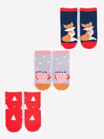 Yoclub Kids's Children's Christmas 3Pack Socks SKA-X012G-AA00