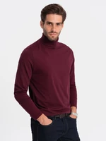 Ombre Men's turtleneck longsleeve - maroon