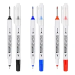 Deep Hole Long Head Markers Multi-Purpose Quick-drying 20mm Long Nib Head Markers Waterproof Marker Pen Metal