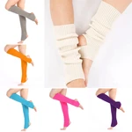 1 Pair Fashion Woman Latin Socks Fitness Dancing Female Wear Exercising Long Section Knitting Walking Socks Leg Warmers Woman