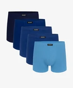 Men's boxer shorts ATLANTIC 5Pack - shades of blue