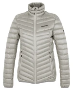 Women's lightweight insulated down jacket Hannah AYLA light gray stripe