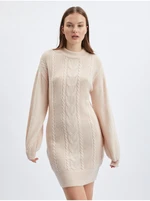 Orsay Beige Ladies Sweater Dress - Women