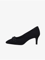 Black leather heeled pumps Tamaris - Women's