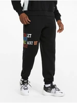 Black Mens Sweatpants Puma Playbook - Men