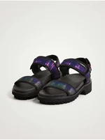 Purple and Black Desigual Track Sandal - Women