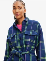 Blue checkered shirt jacket Desigual Paris - Women