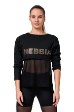 Dámské tričko Nebbia Intense Mesh T-shirt 805 black XS