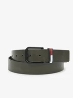 Tommy Jeans Flag Belt 3.5 Pásek Zelená