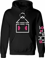 Squid Game Felpa con cappuccio Symbol and Logo Black 2XL