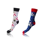 Bellinda 
CRAZY SOCKS 2x - Cheerful Socks 2 Pairs - Grey - Blue