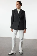 Trendyol Anthracite Cashmere Fitted Blazer Jacket