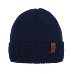 AGBO Men's winter hat navy blue merino wool Hogan