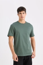 DEFACTO New Regular Fit Crew Neck Basic Plain Short Sleeve T-Shirt