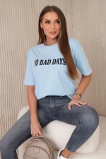 No Bad Days Cotton Blouse Blue