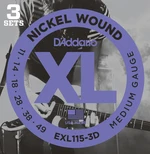 D'Addario EXL115-3D Saiten für E-Gitarre