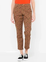 Brick patterned shortened trousers CAMAIEU - Women