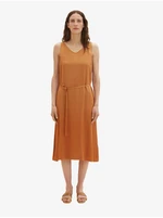 Brown Ladies Midi-Dresses Tom Tailor - Ladies