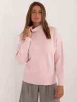 Light pink turtleneck sweater