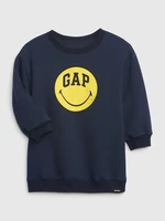 GAP Dětské mikinové šaty & Smiley® - Holky