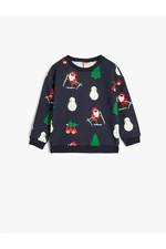 Koton Santa Claus Sweatshirt Christmas Themed Long Sleeve