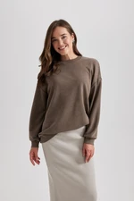 DEFACTO Regular Fit Crew Neck Sweatshirt Tunic