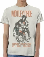 Motley Crue Koszulka World Tour Vintage Unisex White XL