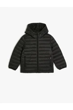 Koton Puffer Jacket Hooded Pocket Zippered