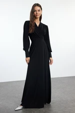 Trendyol Black Plain Maxi Knit Dress