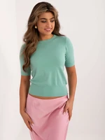 Mint women's classic sweater with cuff